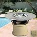 California Outdoor Concepts Del Mar Chat Height Sage Cooler Table - Sunset Gold Granite