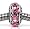 Birthstone Spacer Bead Charm (October pink)