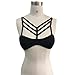 Kinghard Sexy Women Hollow Crop Tops Sheer Bralette Bustier Unpadded Bra (M)