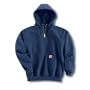 Carhartt Men's Hooded Zip Mock Sweatshirt - Thermal Lined (Navy) - 5X - Regular