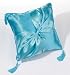 Satin Aqua Ring Pillow