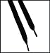 Black Flat Laces For Boots And Shoes (Pair), Shoelace