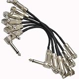 Seismic Audio - SAGPC6-6 - 6 Pack Pedal Board Pro Effects Cables 1/4