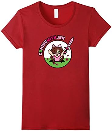Women's gaming with jen shirt 2016 Small Cranberry