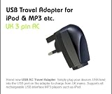 Electronics : EW-Link 3 PIN USB Travel ADAPTER, CHARGER for iPod MP3