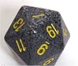 Speckled 34mm d20 Urban Camo Dice
