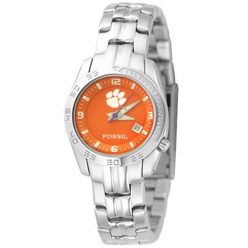 NCAA Fossil Clemson Tigers Ladies Stainless Steel Analog Sport Watch