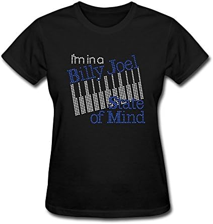 Billy Joel Stateof Mind SF Women's T Shirts,(Sold by UPPERTALE) Black