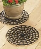 12" DIAMETER FLOOR/PATIO/DECK/CARPET PROTECTORS (SET OF 2)