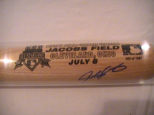 IVAN RODRIGUEZ SIGNED AUTOGRAPHED 1997 ALL STAR GAME BAT TEXAS RANGERS JSA