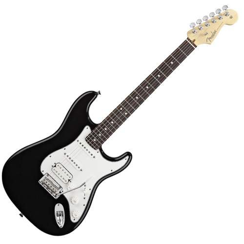 Fender American Standard HSS Stratocaster Electric Guitar Black Rosewood Fretboard