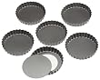 Wilton Perfect Results 4 Inch Round Tart/Quiche Pan, Set of 6