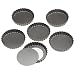 Wilton Perfect Results 4.75 Inch Round Tart/Quiche Pan, Set of 6