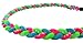 New 22 Inch Neon Lime Green Hot Pink Blue Tornado Titanium Fiber Baseball 3 Rope Necklace