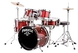Ludwig Pinnacle Complete 5 Piece Junior Drum Set (Wine Red)