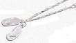 Solid Sterling Silver Flip-Flop Sandals Anklet