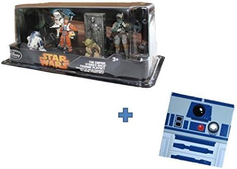 Hugs and Smiles of Joy on your child's face when they see this Disney Star Wars Empire Strikes Back Figurine Collectible Playset (Pack of 6) with bonus R2-D2 Journal w Calculator