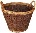 Large Two Tone Golden Log Basket