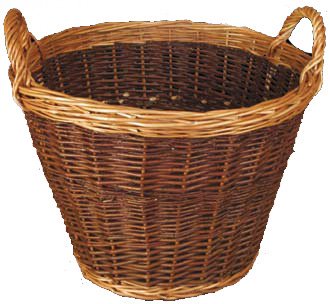Childrens Toyshop  Outdoor Living : TWO TONE LOG BASKET