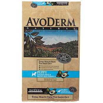 AvoDerm Natural Chicken Meal & Brown Rice Formula Puppy Food - 15 Pounds