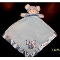 Blankets and Beyond NUNU Blue Bear Plush Security Blanket