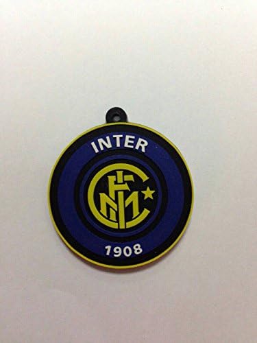 Inter Milan Football Club Rubber Keychain/keyring Yellow.