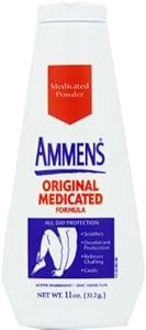 Ammens Medicated Powder, Original Formula, 11-Ounce Bottles (Pack of 4)