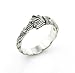 Native American Wolfwalker Braided Sweetgrass Sterling Silver Band Ring Size 9(Size 5,6,7,8,9,10,11,12,13,14,15)