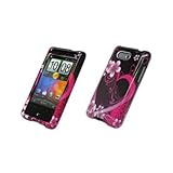 Exotic Heart Flower Design Hard Cover Crystal Case for HTC Aria [Accessory  ....