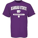 Russell Kansas State Wildcats Purple Basketball T-shirt