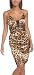 XOXO Juniors' Animal Print Dress,Brown,1