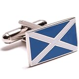 Scottish Flag Cuff Links - 1 Pair