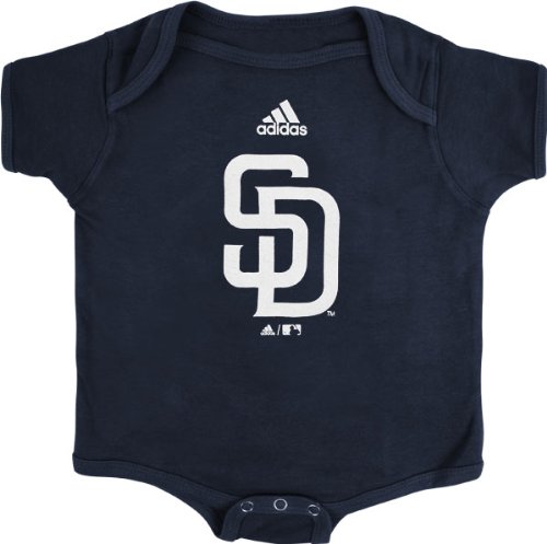 San Diego Padres Navy adidas Team Logo Newborn/Infant Creeper