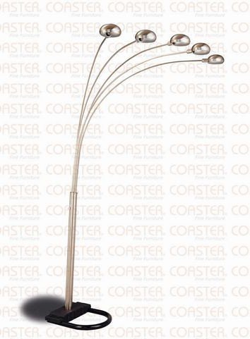 5 Head Floor Lamp/ Sofa Lamp in Chrome Finish