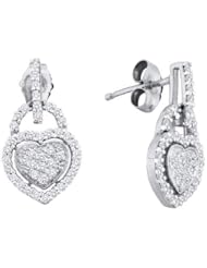 0.33CTW DIAMOND MICRO PAVE EARRINGS