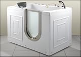Walk-In Safety Bathtub G302A inward Stainless steel door Ozone sterilization Thermostatic control valve Air massage Hydro therapy massage New G302A