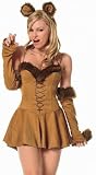 Cowardly Lion Dress Sexy Adult Halloween Skimpy Outfit Naughty Wizard of Oz Costume