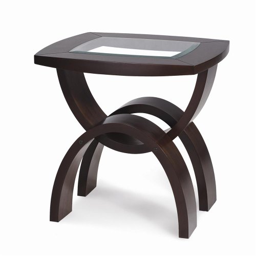 Magnussen Helix Wood Rectangular End Table