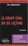 Revue Ellipses Marketing  / Le droit civil en 20 leçons
