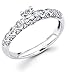 Size - 10.5 - 14k White Gold Solitaire Round