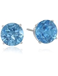 10k Gold Gemstone Stud Earrings