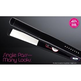T3 Bespoke Labs 73415 Narrow Duality SinglePass 1 inch Dual Voltage (110-220V for Worldwide Use) Flat Iron Heats Up to 450°F / 232°C