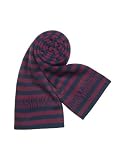 Moschino Signature Striped Knit Long Scarf Red