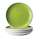 Rachael Ray Dinnerware Rise 4-Piece Stoneware Dinner Plate Set, Green