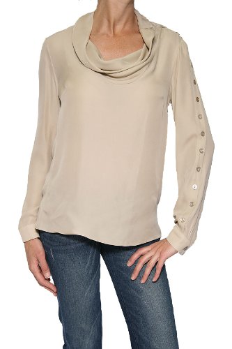 Alvin Valley Women's Side Button Blouse in Nude