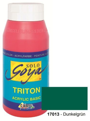 Solo Goya 17013 - Triton Acrylic Basic Flasche 750 ml, Dunkelgr&uuml;n Preisvergleich