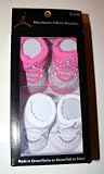 Nike Jordan Booties Girl Baby Infant 3-6 Months with Jumpman23 Sign Pink/Grey & White Grey 2 Pcs / 1 set