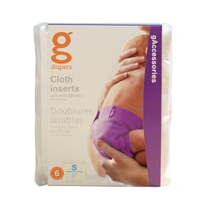 gDiapers Cloth Inserts, Small (6 Count)
