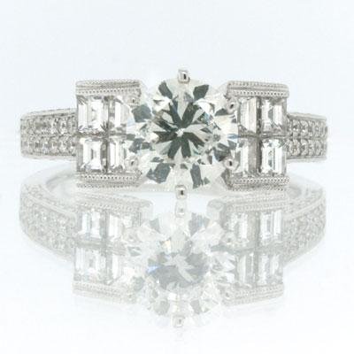 2.91ct Round Brilliant Cut Diamond Engagement