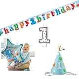 1歳のお誕生日パーティにおしゃれなパーティグッズ　男の子